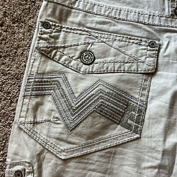 🔥Great condition Salvage cargo shorts ! Cream color size 36 - Picture 5 of 6